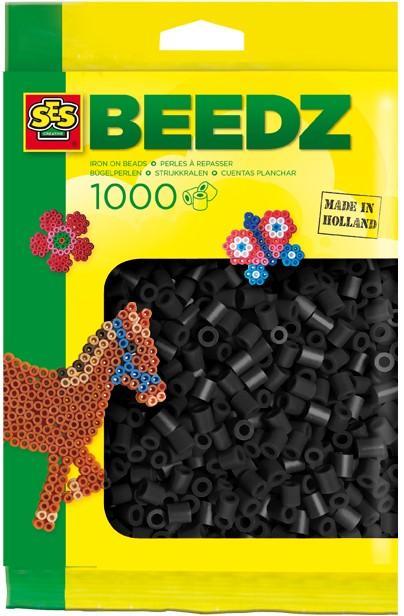 SES - Strijkkralen 1000 stuks Zwart | SES Creative - Hobby, Hobby en Vrije tijd, Knutselen, Nieuw, Verzenden