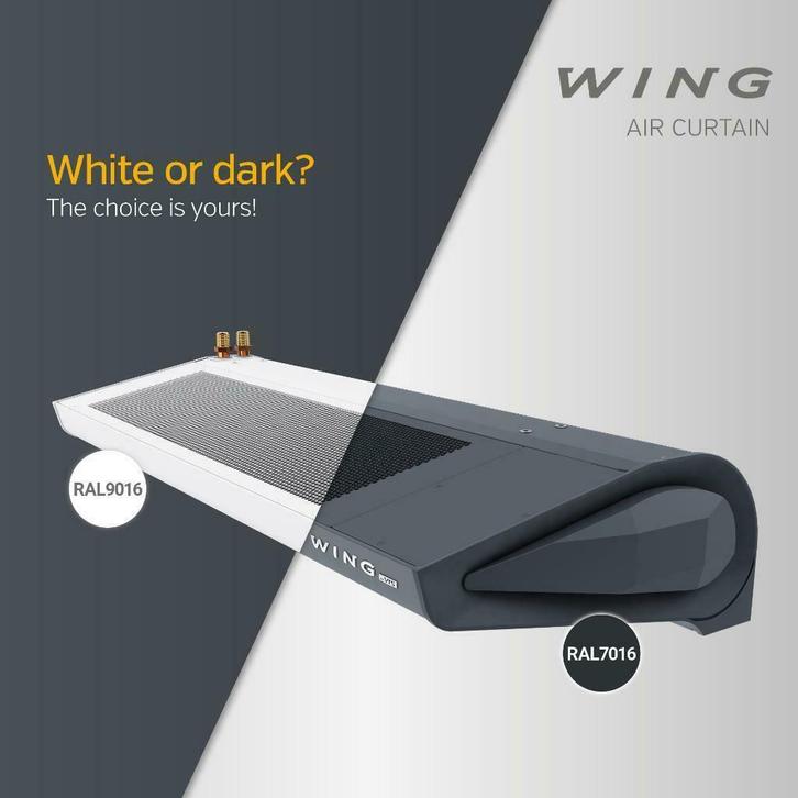 luchtgordijn WING met water of elektrisch vanaf €659,-, Doe-het-zelf en Verbouw, Verwarming en Radiatoren, 800 watt of meer, Hoog rendement (Hr)