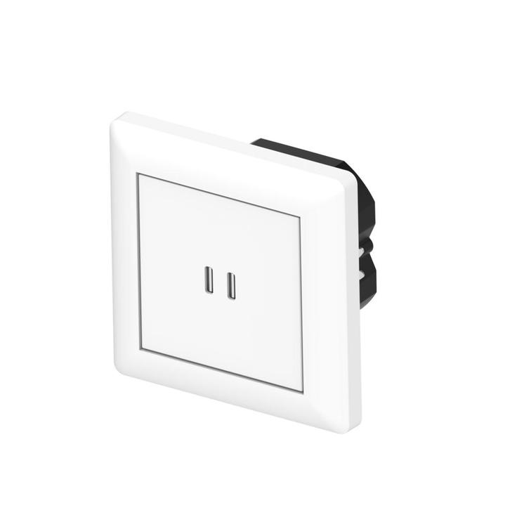 ProCharge USB-C inbouw wandcontactdoos stopcontact duo - 2 s, Huis en Inrichting, Lampen | Overige, Nieuw, Verzenden