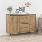 vidaXL Dressoir met lade artisanaal eikenkleurig 101.5 x 35, Huis en Inrichting, Kasten | Dressoirs, Verzenden, Nieuw, Overige houtsoorten