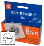 Hartberger Munthouders 32,5 mm (25x) zelfklevend, Postzegels en Munten, Munten en Bankbiljetten | Toebehoren, Ophalen of Verzenden