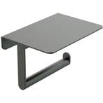 Wiesbaden Alonzo Toiletrolhouder met Planchet - Gunmetal, Ophalen of Verzenden, Nieuw
