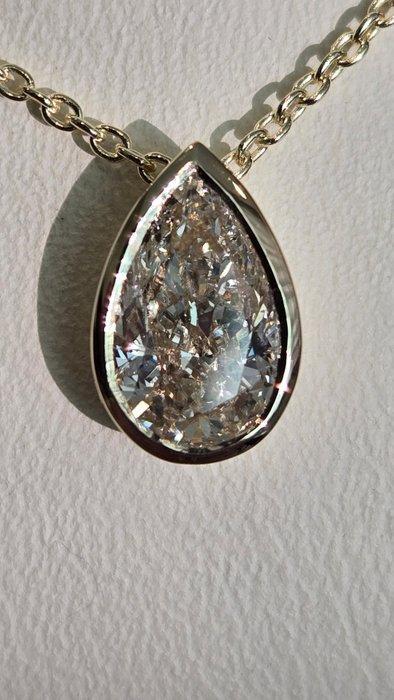 Halsketting - 14 karaat Geel goud - 1.08ct. tw. Diamant, Sieraden, Tassen en Uiterlijk, Kettingen