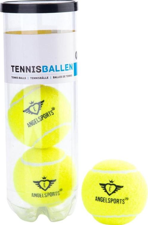 3 Tennisballen in Koker | Angel Sports - Buitenspeelgoed, Kinderen en Baby's, Speelgoed | Buiten | Actiespeelgoed, Nieuw, Verzenden