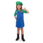 Groene loodgieter outfit voor meisjes - Super Mario kleding