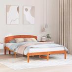 vidaXL Bedframe met hoofdeinde Bruin 160 x 200 cm Massief, Verzenden, Nieuw, Bruin, Hout