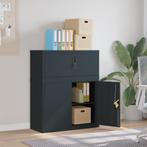vidaXL Archiefkast 90x40x110 cm staal antracietkleurig, Huis en Inrichting, Kasten | Overige, Verzenden, Nieuw