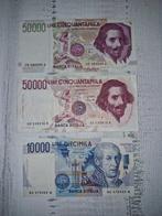 Italië. - 2 x 50.000 + 10.000 Lire - anni vari (Zonder