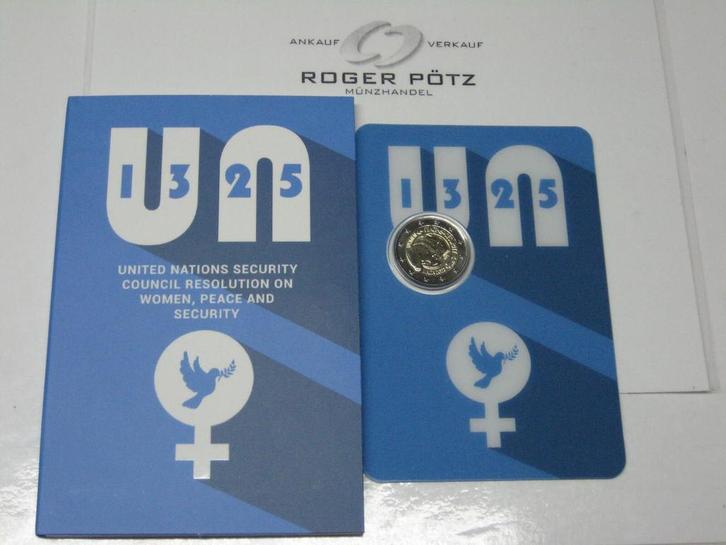 2 Euro 2022 Malta Frauenwahlrecht im Originalblister Coin..., Postzegels en Munten, Munten | Europa | Euromunten, Verzenden