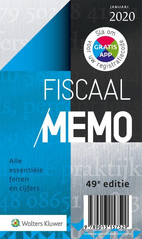 Fiscaal Memo januari 2020 9789013157529, Boeken, Economie, Management en Marketing, Zo goed als nieuw, Verzenden