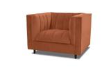 Fauteuil Joure - fauteuils - Cognac, Huis en Inrichting, Stoelen, Nieuw, Stof, Bruin