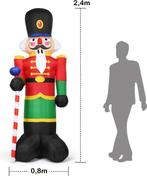 2dekans | Costway Hoge Opblaasbare Kerst Notenkraker Soldaat, Ophalen of Verzenden, Zo goed als nieuw