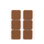 Inofix Zelfklevende Vilt 31x31mm - Vierkant - Bruin - 6, Huis en Inrichting, Verzenden, Nieuw