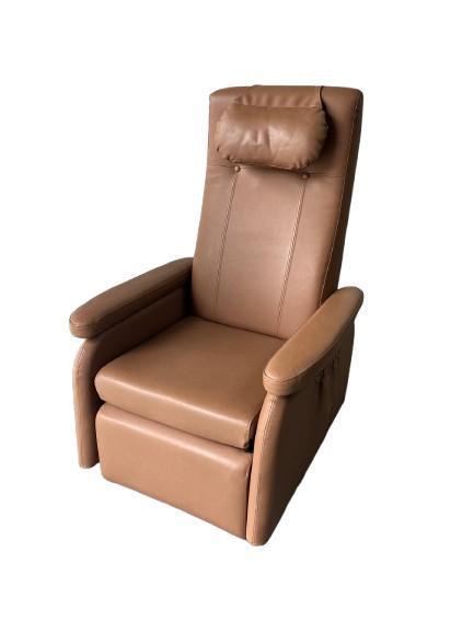 Doge Modulair in leder licht bruin, Huis en Inrichting, Fauteuils, 50 tot 75 cm, Minder dan 75 cm, Zo goed als nieuw, Leer, Metaal