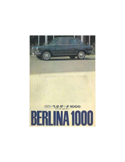 1965 DAIHATSU COMPAGNO BERLINA 1000 BROCHURE JAPANS, Boeken, Auto's | Folders en Tijdschriften