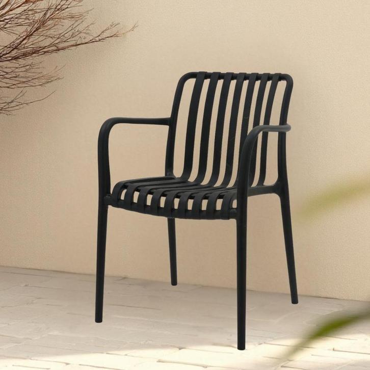 Max terrasstoel - zwart, Huis en Inrichting, Stoelen, Zwart, Nieuw, Ophalen of Verzenden