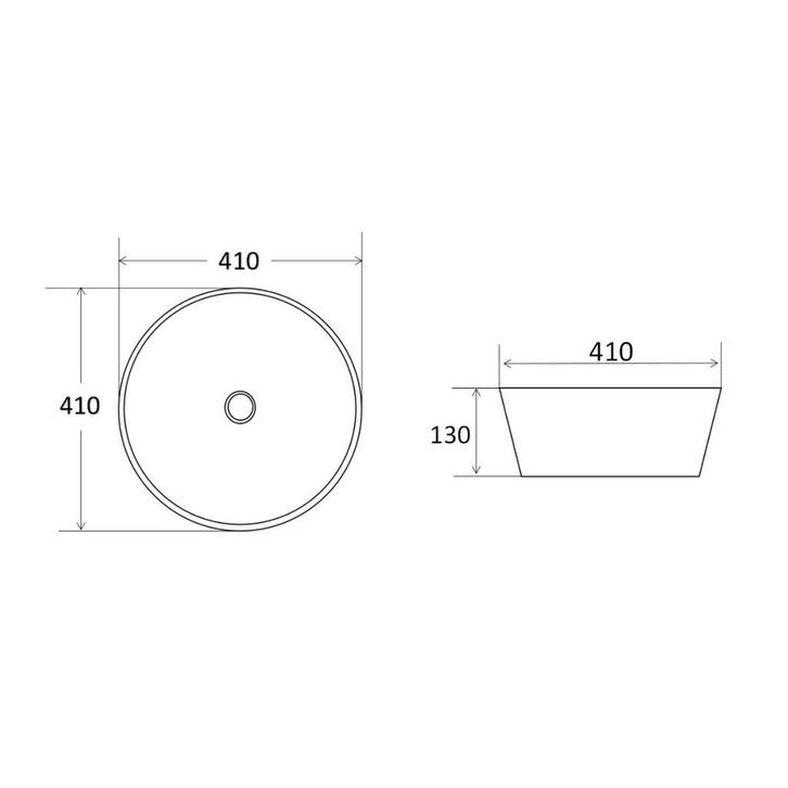 Waskom AquaSplash Pura 42 cm Wit, Doe-het-zelf en Verbouw, Sanitair, Ophalen of Verzenden