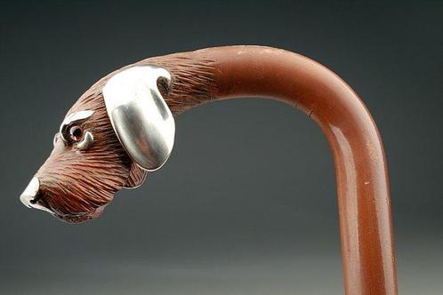 Wandelstok - .800 zilver, Antiek en Kunst, Kunst | Designobjecten