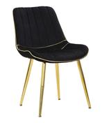 STOEL PARIS NERA/GOUD SET 2 STUKS CM 51X59X79, Ophalen of Verzenden, Nieuw