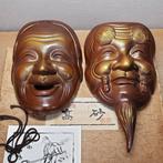 Themacollectie - Japanse Takasago-maskerpaar – Okina & Uba –