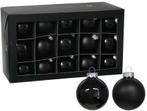 Kerstballen glas Zwart Black combi cap 57 mm doos 30 stuks, Ophalen of Verzenden, Nieuw