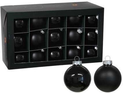 Kerstballen glas Zwart Black combi cap 57 mm doos 30 stuks, Hobby en Vrije tijd, Knutselen, Nieuw, Ophalen of Verzenden