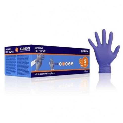 Klinion Nitrile Sensitive handschoenen - paars - S 6/7 - 150, Diversen, Verpleegmiddelen, Nieuw, Verzenden