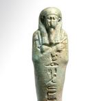 Oude Egypte, late periode Faience Shabti voor Psamtekhen, Antiek en Kunst