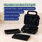 2dekans | Safecourt Kitchen Tosti-apparaat – 3-in-1, Ophalen of Verzenden, Zo goed als nieuw