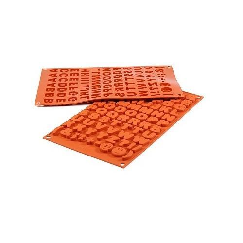 Silikomart Chocolademal Alfabet (A t/m Z + tekens) 2x2 cm, Hobby en Vrije tijd, Taarten en Cupcakes maken, Nieuw, Verzenden