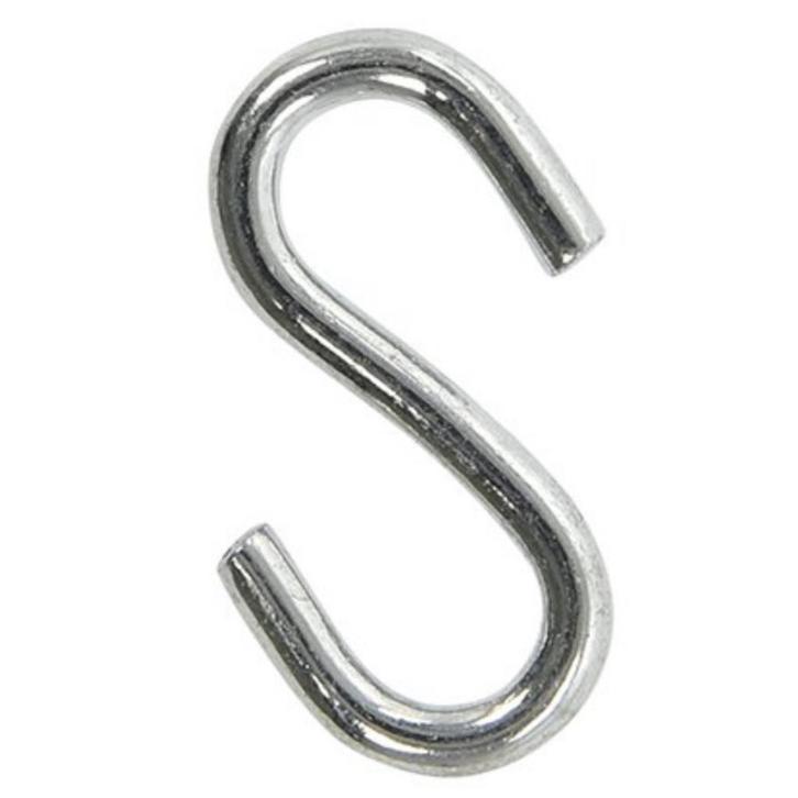 ProPlus S-haak - Chroom - 3 mm diameter - 2,9 x 1,3 cm, Caravans en Kamperen, Voortenten en Luifels, Nieuw, Ophalen of Verzenden