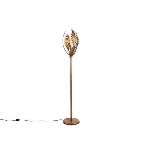 Vintage vloerlamp goud 70 cm - Botanica, Huis en Inrichting, Lampen | Vloerlampen, Nieuw, Overige materialen, 150 tot 200 cm
