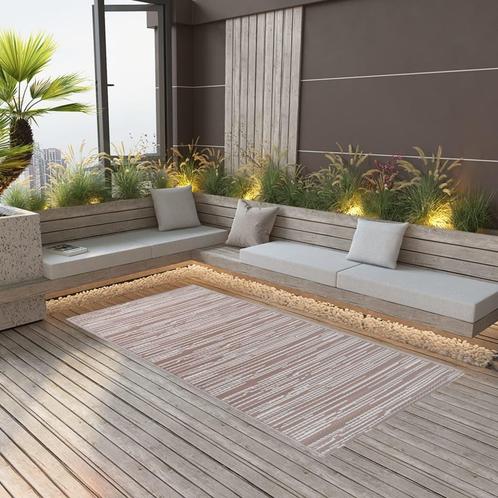 vidaXL Buitenkleed ARAKIL 190x290 cm PP bruin, Huis en Inrichting, Stoffering | Tapijten en Kleden, Bruin, Nieuw, Verzenden