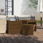 3-delige Tuinboxset massief grenenhout honingbruin, Tuin en Terras, Tuinhuizen, Verzenden, Nieuw
