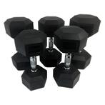 Tunturi Rubber Dumbbell Set | Dumbellset | 12, Sport en Fitness, Fitnessmaterialen, Verzenden, Nieuw, Dumbbell