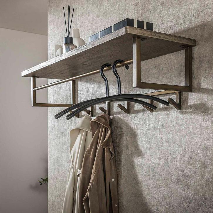 *WOONWINKEL* Kapstok Brons Metaal, Huis en Inrichting, Woonaccessoires | Kapstokken, Nieuw, Verzenden