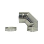 Pellet Pijp 80 Dw. Bocht 90 Graden, Huis en Inrichting, Kachels, Nieuw