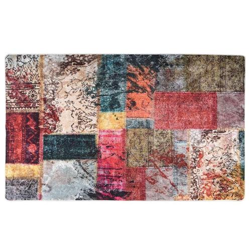 vidaXL Vloerkleed wasbaar anti-slip 120x170 cm patchwork, Huis en Inrichting, Stoffering | Tapijten en Kleden, Nieuw, Verzenden