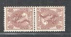 Nederland 1924 - Keerdruk - Tête-bêche - Wilhelmina 7 1/2, Gestempeld