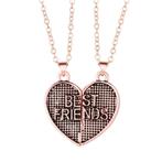 Fako Bijoux® - Vriendschapsketting - BFF Ketting - Hart Rosé, Nieuw, Verzenden