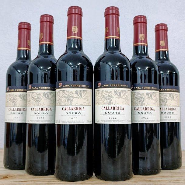 2022 Casa Ferreirinha, Callabriga - Douro DOC - 6 Flessen, Verzamelen, Wijnen