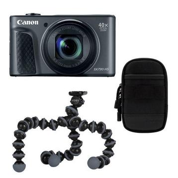 Canon Powershot SX740 HS Black Travel kit beschikbaar voor biedingen