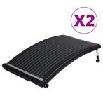 vidaXL Zwembadverwarmingspaneel solar 2 st gebogen 110x65 cm, Verzenden, Nieuw