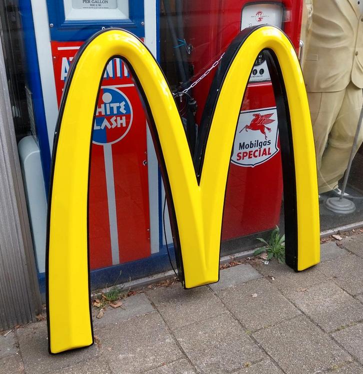 McDonalds Reclamebord met Licht- 140 x 120cm - Origineel, Verzamelen, Merken en Reclamevoorwerpen, Ophalen