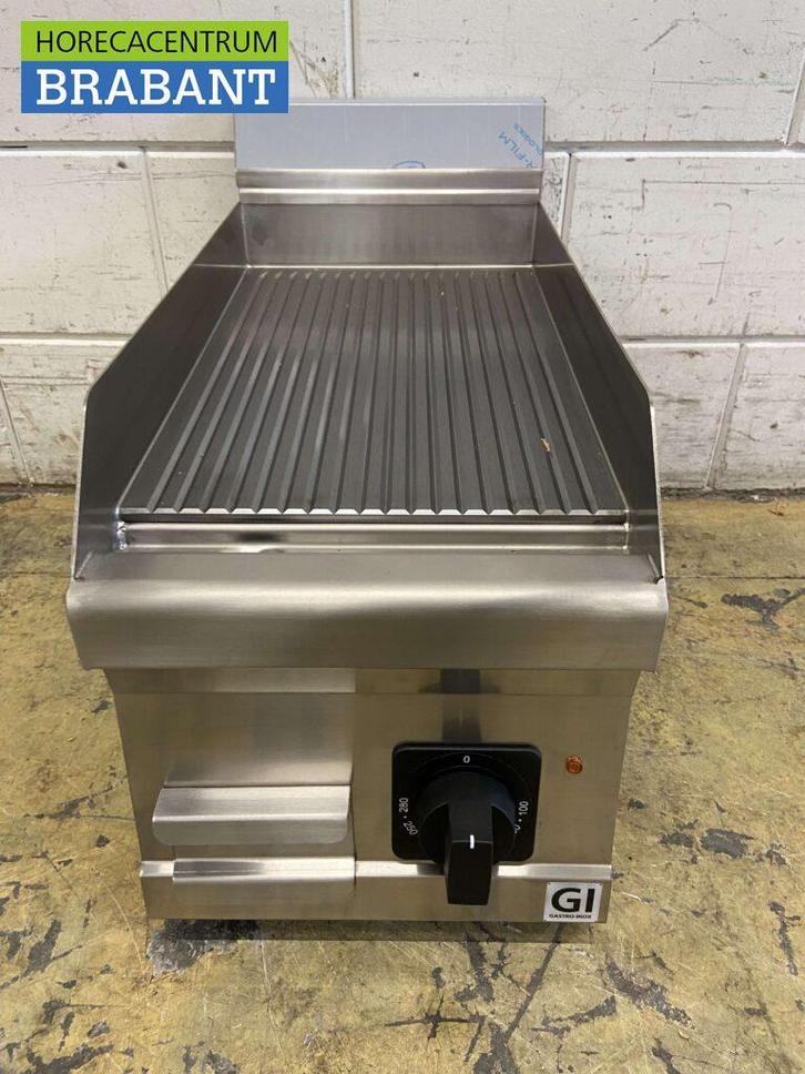 RVS Gastro-Inox Bakplaat Grillplaat Geribbelde plancha 30 cm, Zakelijke goederen, Horeca | Keukenapparatuur, Nieuw zonder verpakking