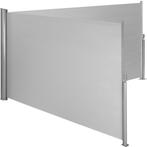 Aluminium dubbele windscherm uitschuifbaar met oprolmechanis, Tuin en Terras, Zonneschermen, Verzenden, Nieuw