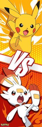 Poster Pokemon Pikachu and Scorbunny 53x158cm, Verzenden, Nieuw, A1 t/m A3