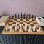 Schaakspel - Regency schaakstukken + dammen - Hout