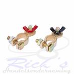 Accupool klemmen set met vleugelmoer, Auto-onderdelen, Accu's en Toebehoren, Ophalen of Verzenden, Nieuw