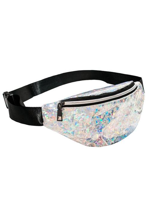 Heuptasje Zilver Holografisch Iridescent Glitter Heuptas Kle, Sieraden, Tassen en Uiterlijk, Tassen | Damestassen, Overige typen